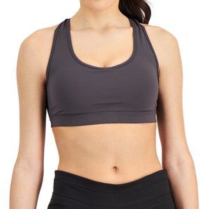 NWT ID Ideology Performance Medium Impact Sports Bra Charcoal Size 1X $40 A511